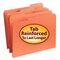 Smead Folder, File, Ltr, 1/3 Ast, Or Pk SMD12534 - alternate 1